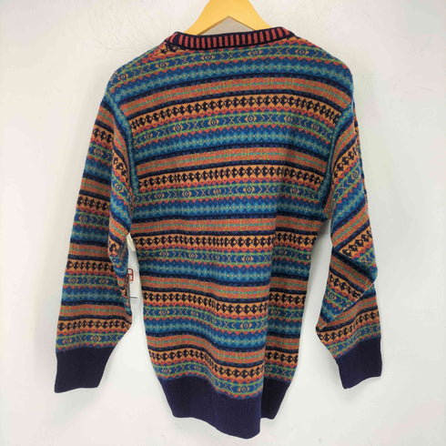 emendy スコットランド製 総柄 クルーネックニット メンズ  1